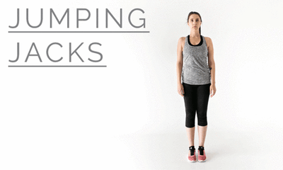 Woman doing jumping jacks | DNAfit Blog
