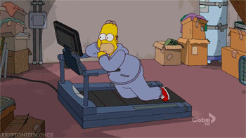 Simpsons dad on the treadmill | DNAfit Blog
