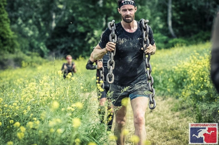 Simon in action during his Spartan Race