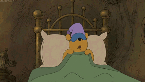 Winnie the Pooh going to bed